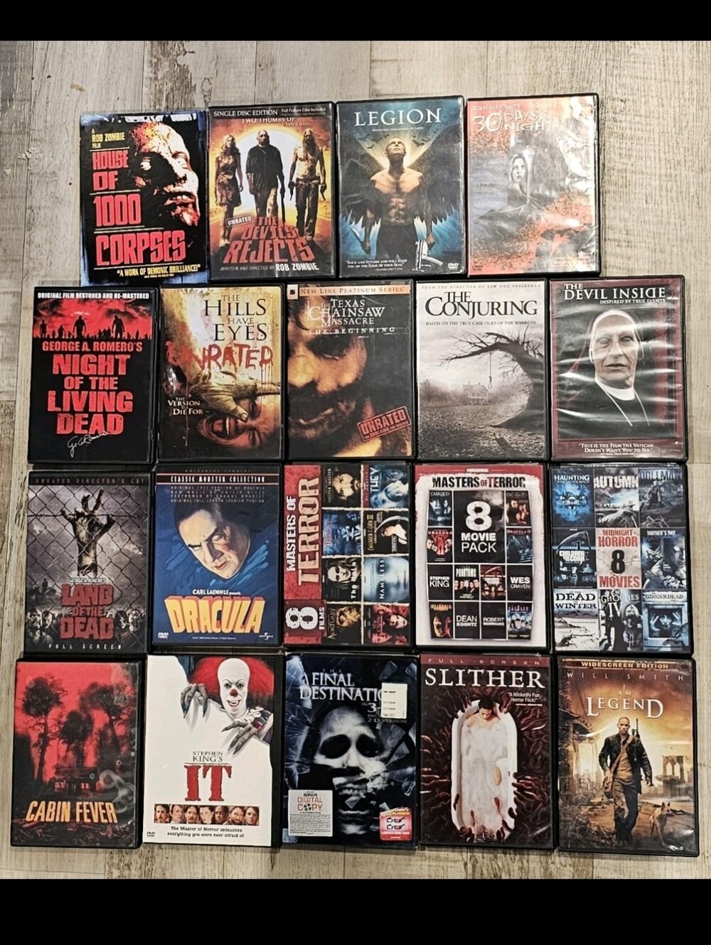 19 Horror DVD Lot 40 Movies It Miniseries Rob Zombie Devils Rejects Obscure OOP